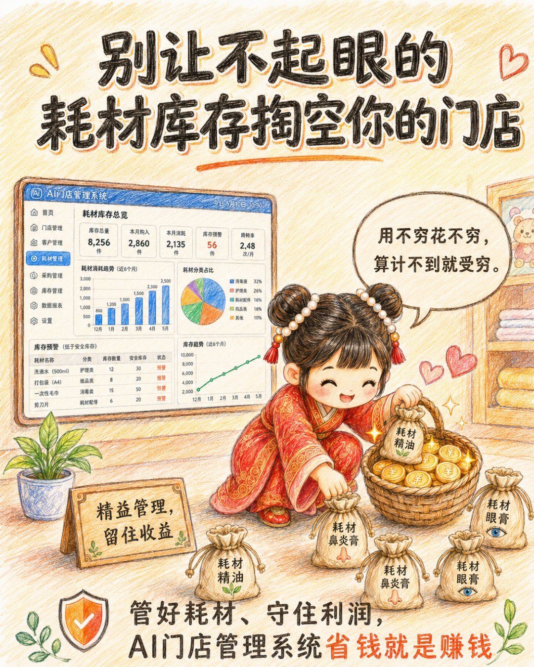 别让不起眼的耗材库存,掏空你的门店
